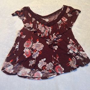 Floral Flowy Crop Top